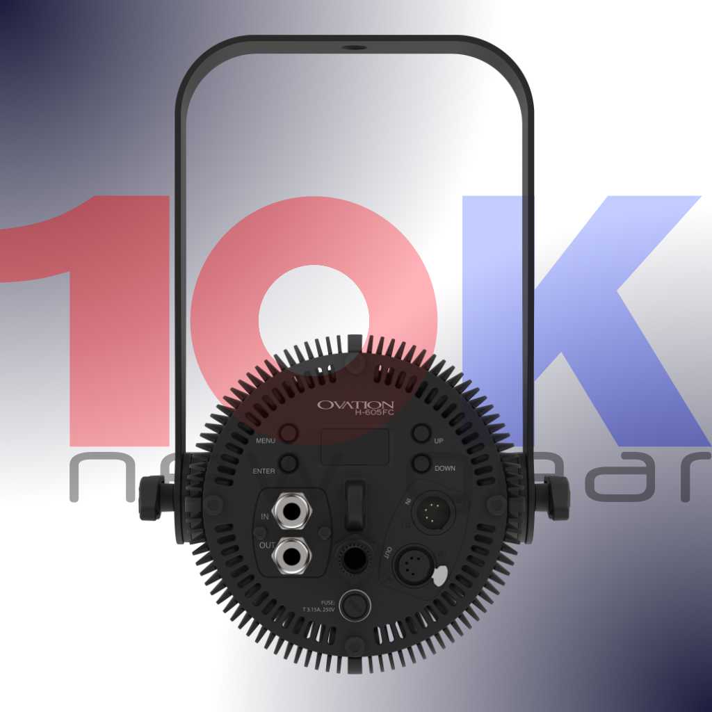 Powerdrive Audio Support Systems 10Knew-Chauvet-Professional-Ovation-H-605FC-BLACK-TOP